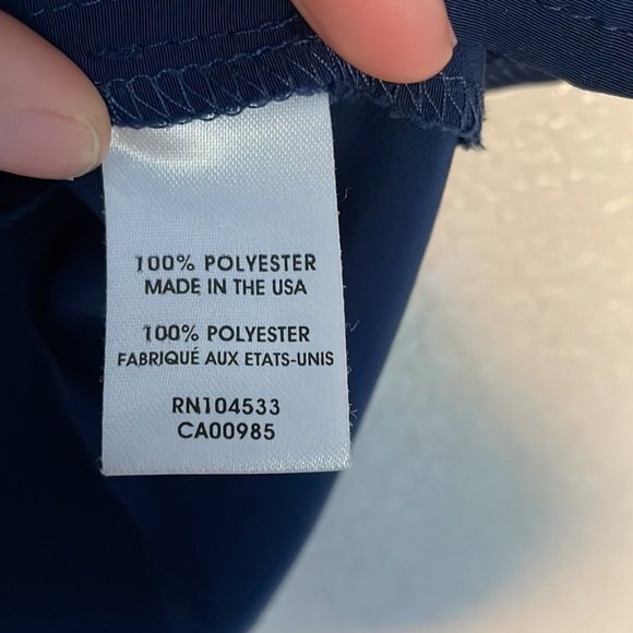 Nanette Lepore Peekaboo front Dark Navy Blue Tank zipper back EUC Size 2 - Picture 5 of 7